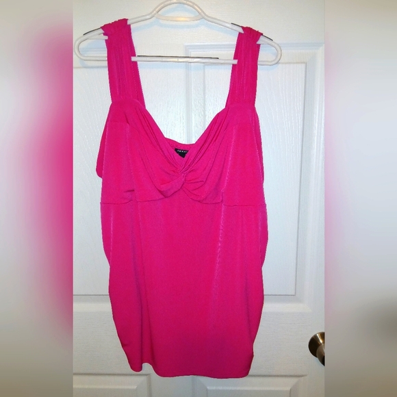torrid Tops - Torrid Bright Pink Rouched Tank Top – Size 3